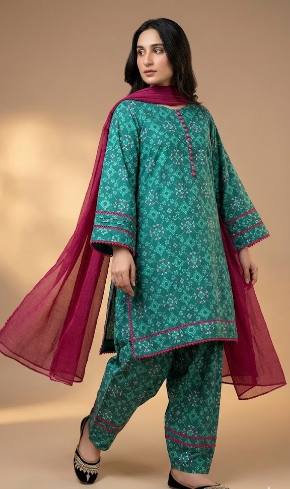 Printed Lawn Stiched 2piece