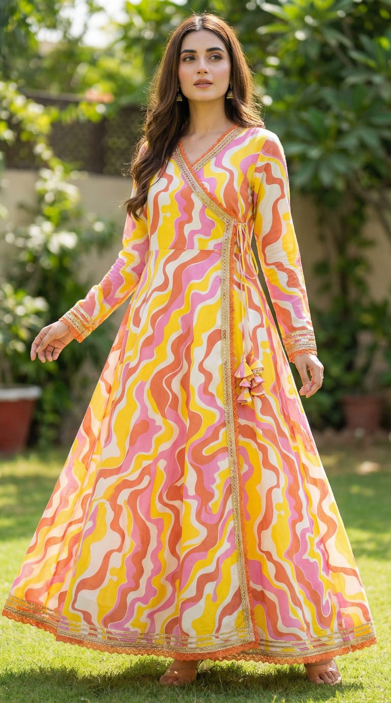Sunset Swirl Cambric Frock