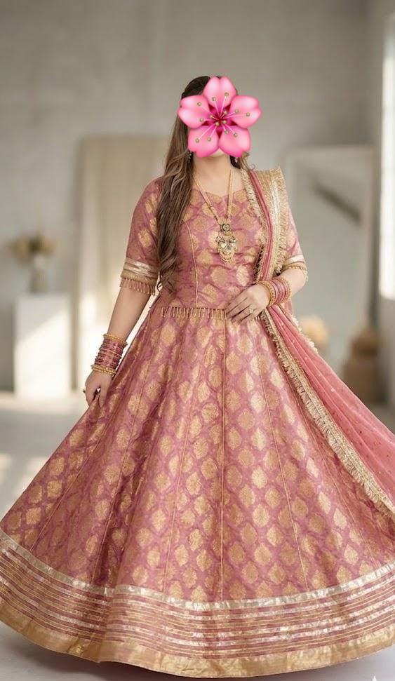 Royal Blush Banarsi Lehenga Choli Set